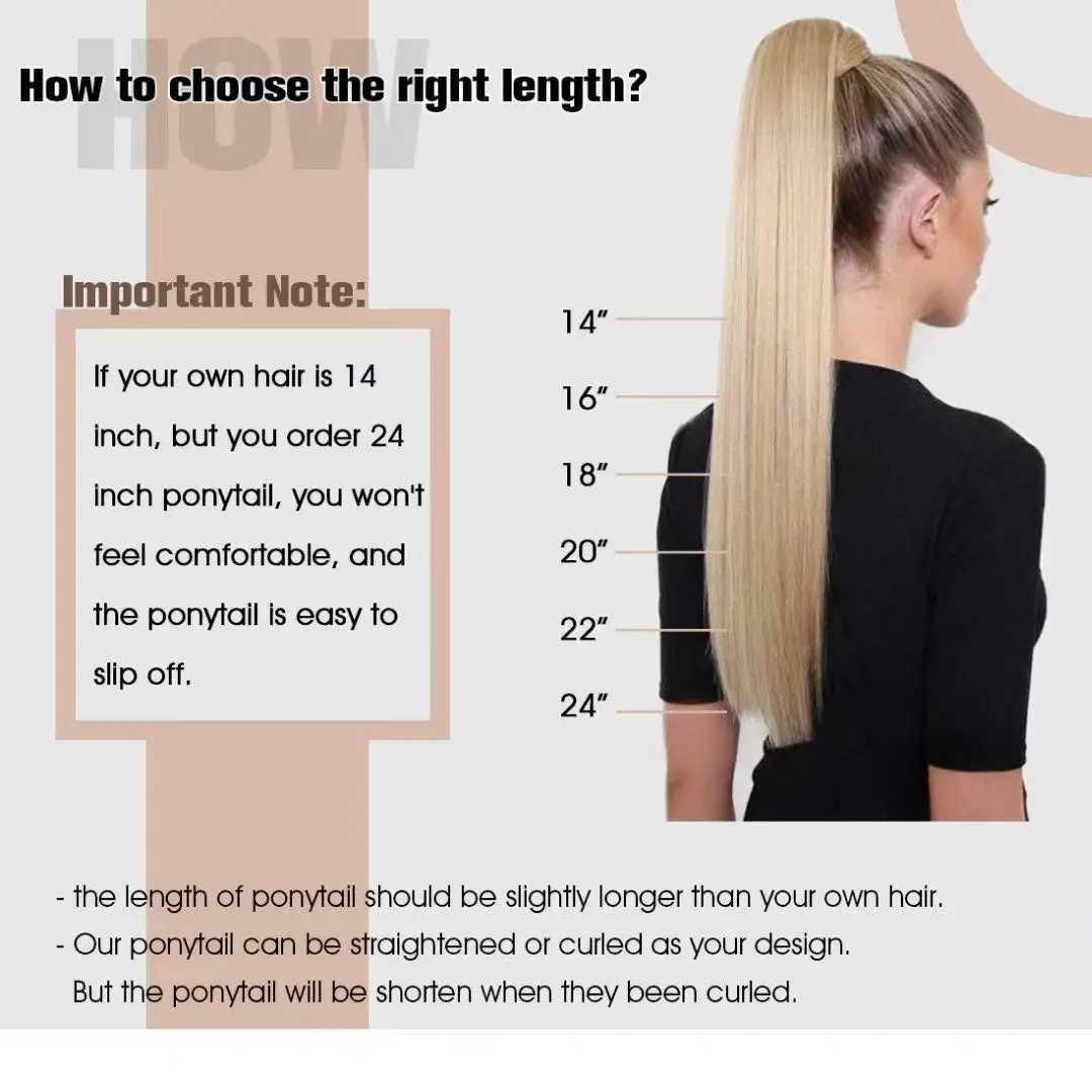 VeSunny ponytail human hair 14-22 high gloss ponytail extension 100% real human ponytail hair extension 80g/set female W240817