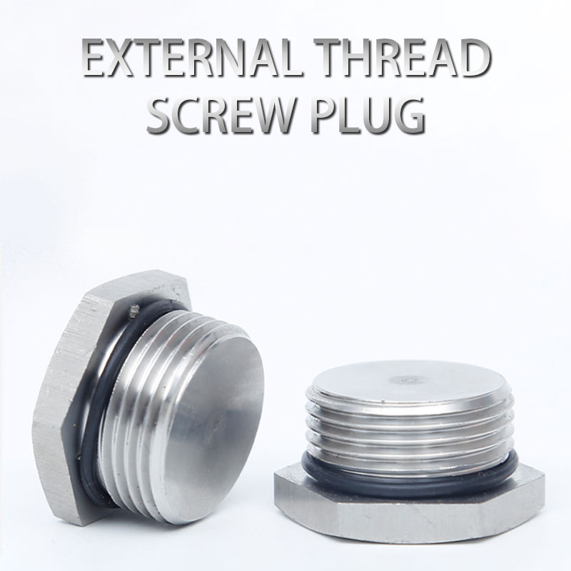External thread plug M-G-NPT 304 stainless steel explosion-proof, waterproof, dustproof plug cover metal solid joint