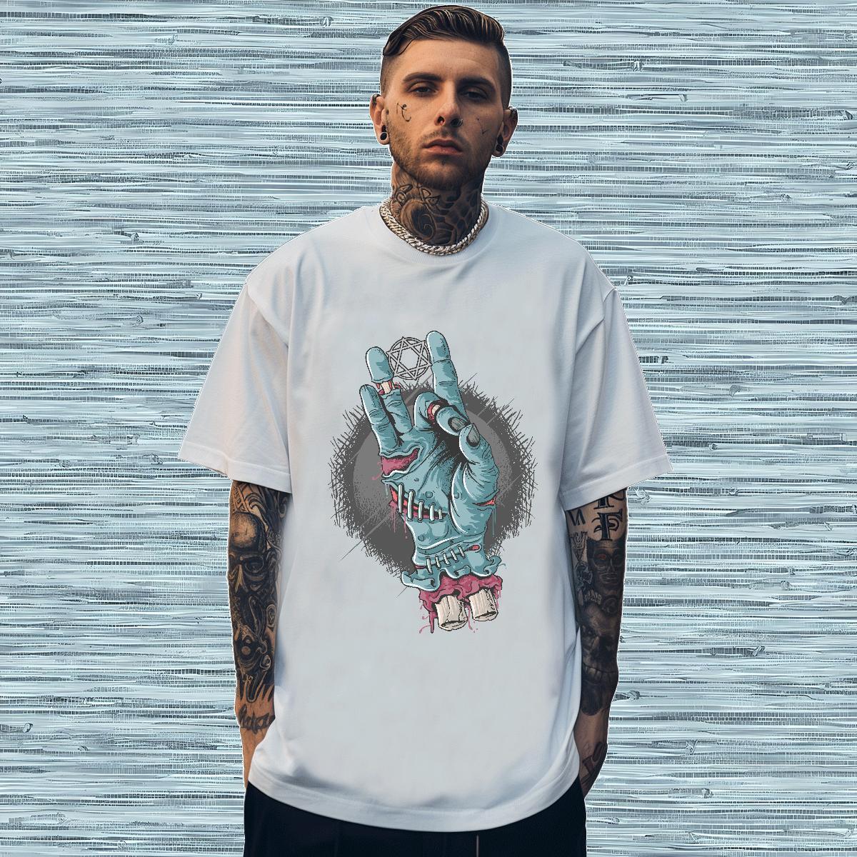 High Quality Mens T Shirts hand Round Neck Short Sleeve Sports Casual Oversized 4XL 100% Cotton 230g Men Tshirts Brand Clothes