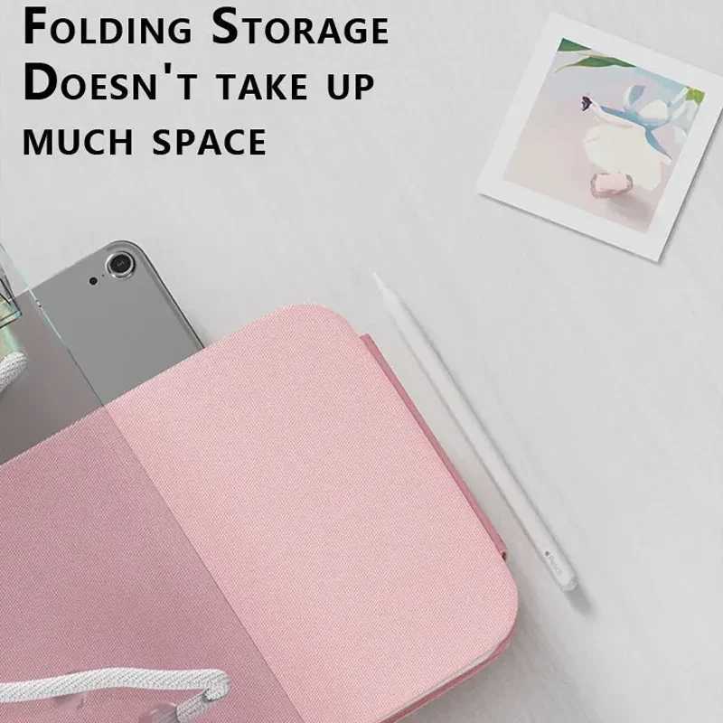 Travel Makeup Mirror Portable LED Lighted Touch Screen Vanity Lighted Mirror USB Rechargeable Tabletop Folding Cosmetic Mirror Y240819