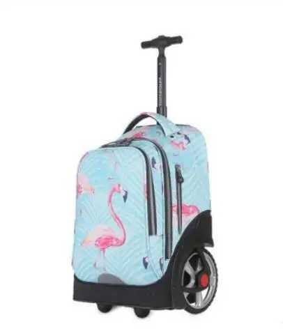School Bag for girls with wheels Travel Rolling backpack Bags for teenagers travel trolley bag Children wheeled backpack bags Y240820