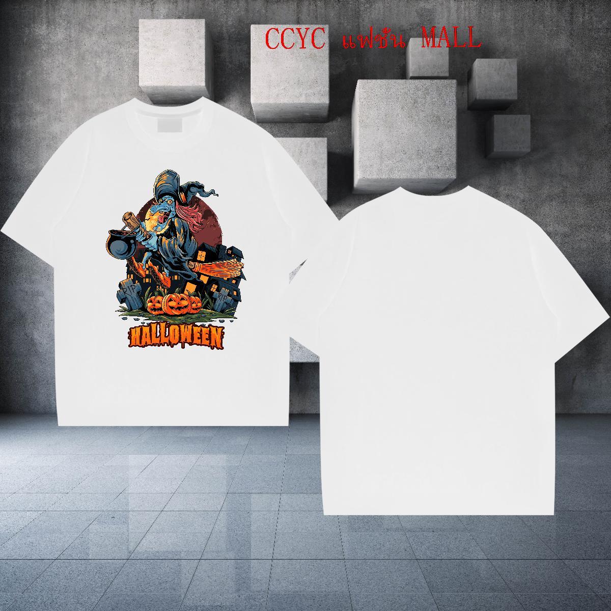 Wholesale T Shirts Men pumpkin Round Neck Short Sleeve Sports Casual DIY Printed 100% Cotton 230g Men Clothes T-Shirt Factory Direct Tees