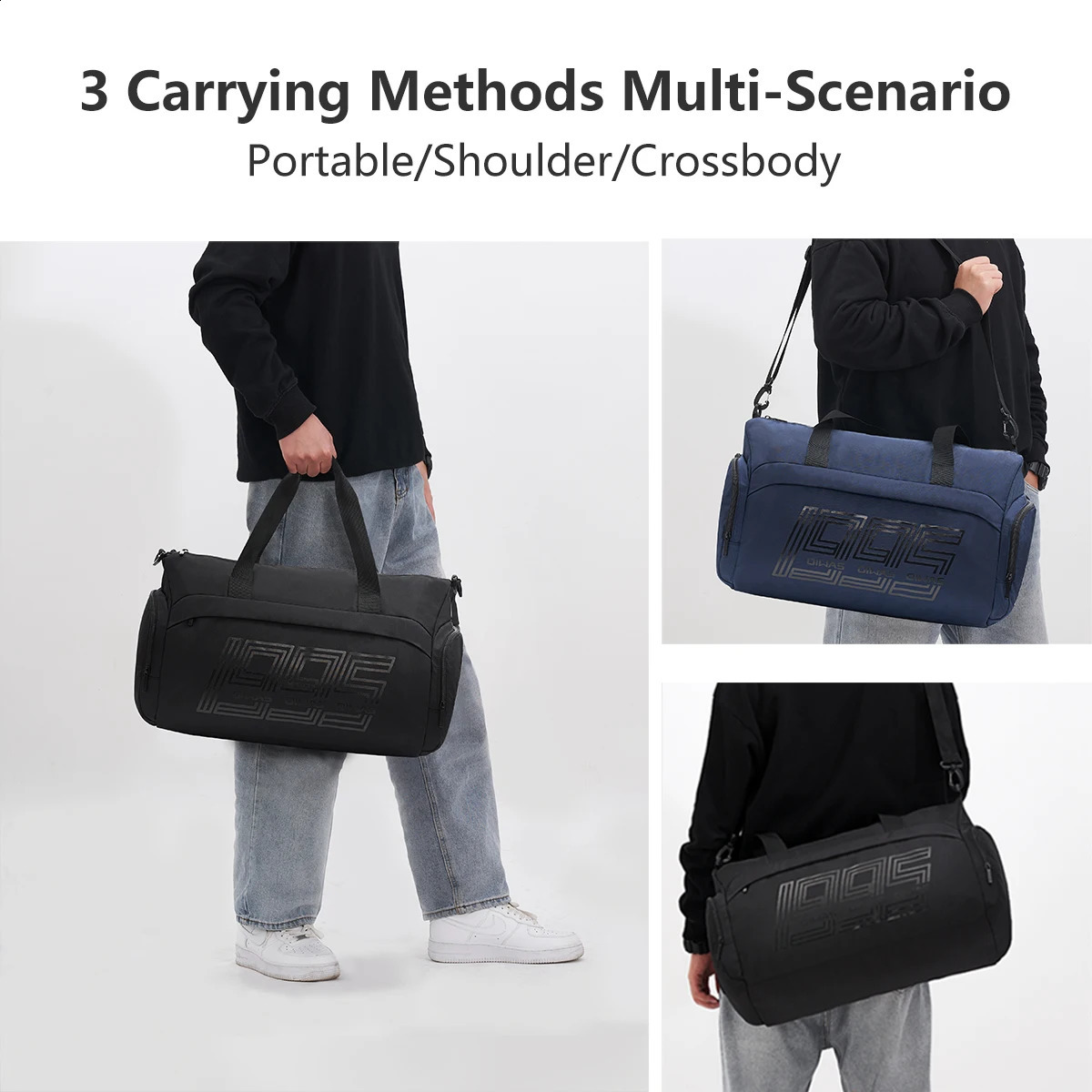OIWAS Large Capacity WaterProof Travel Bag Men Hand Luggage Travel Handbags Portable Shoulder Bags Multifunctional Duffel Bag 240819