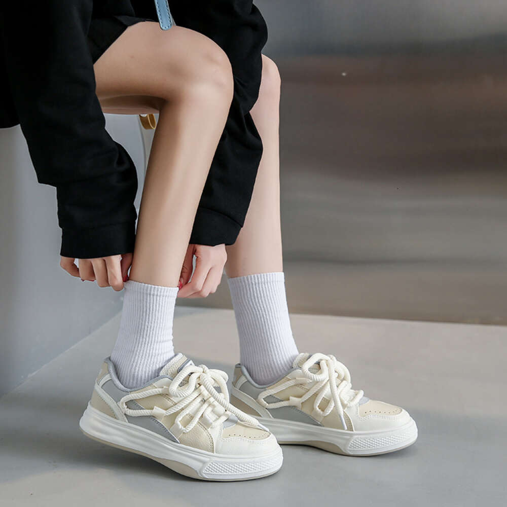 Ddmysports Little White Autumn New Korean Edition Student Versatile Casual Women S Flat Ins Sports Board Shoes JC OUTDOOR