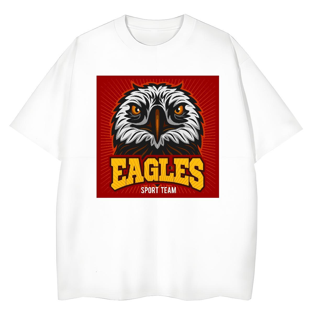 High Quality Men T Shirts eagle Breathable Short Sleeve Spring Summer Skull 230g Cotton Men Tees 2024 Designer Clothes