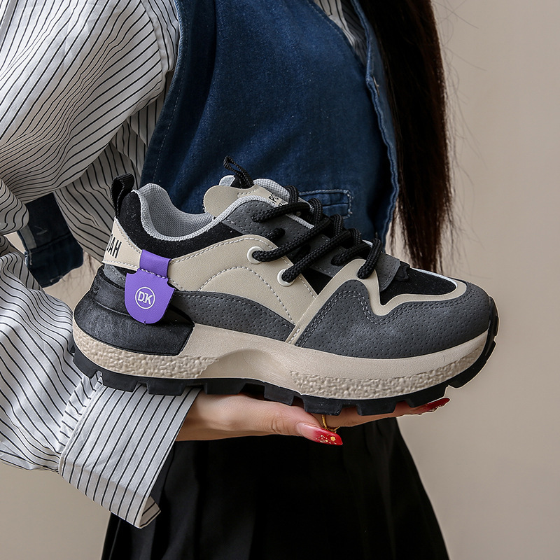 Ddmysports Instagram Korean Version New Dad Shoes For Women In Spring Student Sports Running Casual Thick Soles Increased Height C OUTDOOR