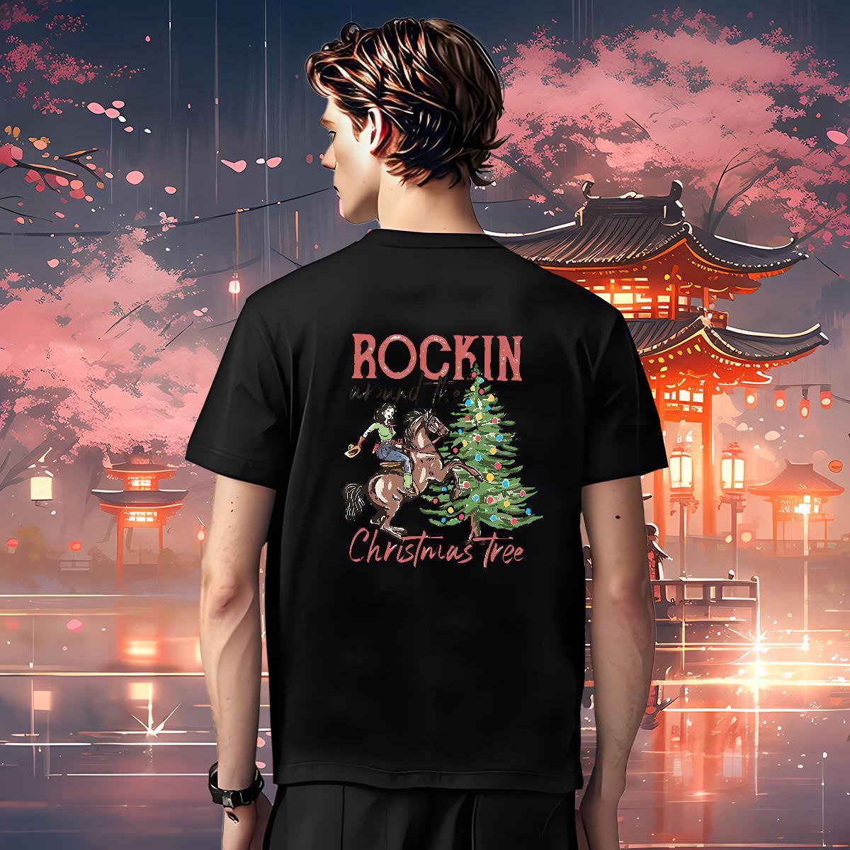 T Shirts Men 230g Pure Cotton horseback riding Daily Wear Breathable Short Sleeve Customized Print Couples T Shirts Classic Casual Soft Tops Tees