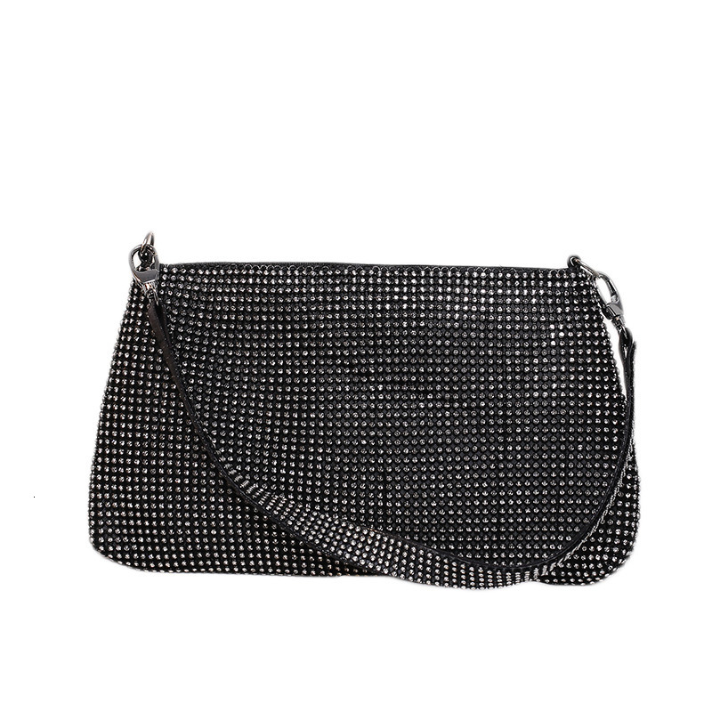 New banquet handmade rhinestone handbag, underarm shoulder crossbody bag, women's bag