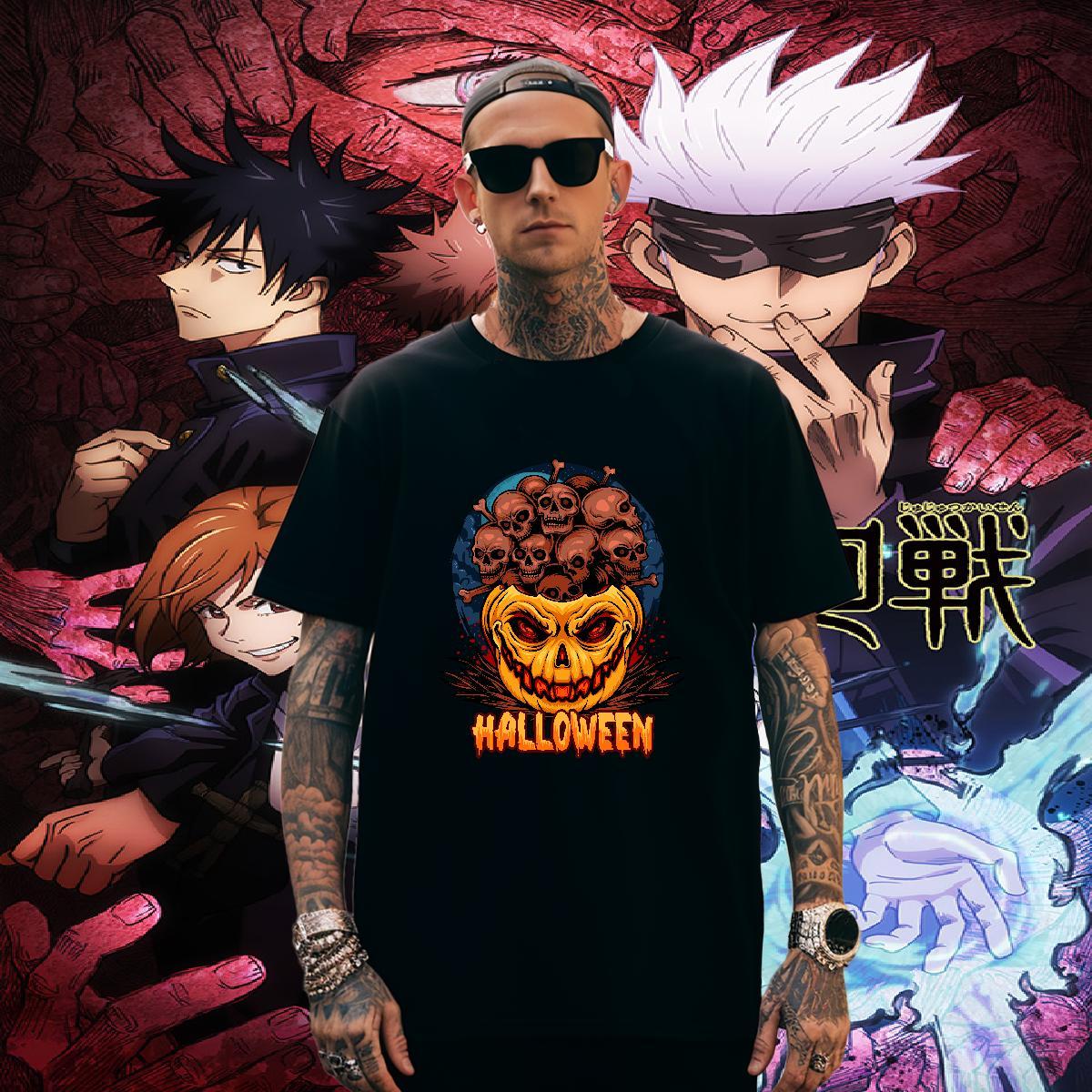 Cool T-Shirts halloween Breathable Soft Outdoor Oversized 3XL 4XL 230g Cotton Men Tops Tees Brand Clothings