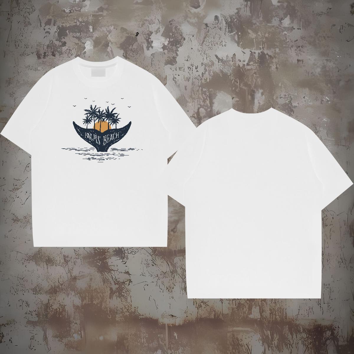 Fashion Tshirts sun Sports Casual 230g Pure Cotton Clothes Round Neck Short Sleeve Brand Men T Shirts Custom Printed