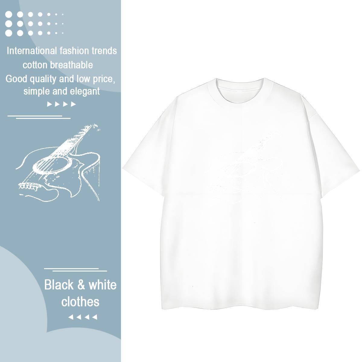 New Unisex Tshirts Casual Daily Wear O Neck Short Sleeves Clothes Popular 230g 100% Cotton handpainted DIY Printed Woman T Shirts