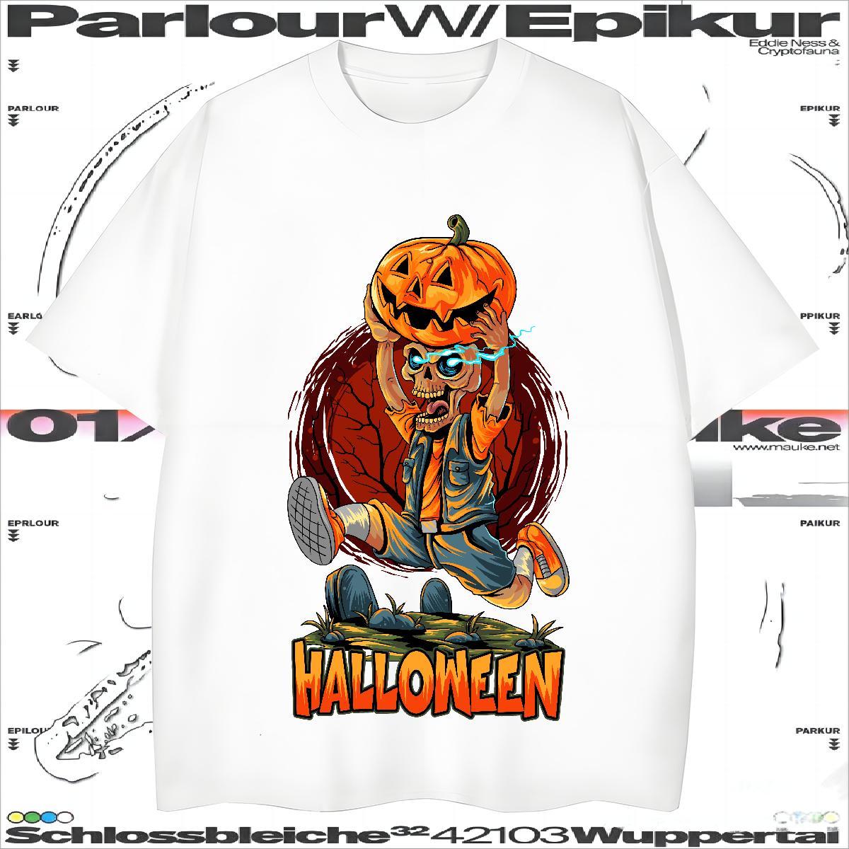 Unisex Mens T Shirts pumpkin Breathable Crew Neck Home Outdoor Oversized 3XL 4XL 230g Pure Cotton Men Tops Tees Customized Tops Shirt