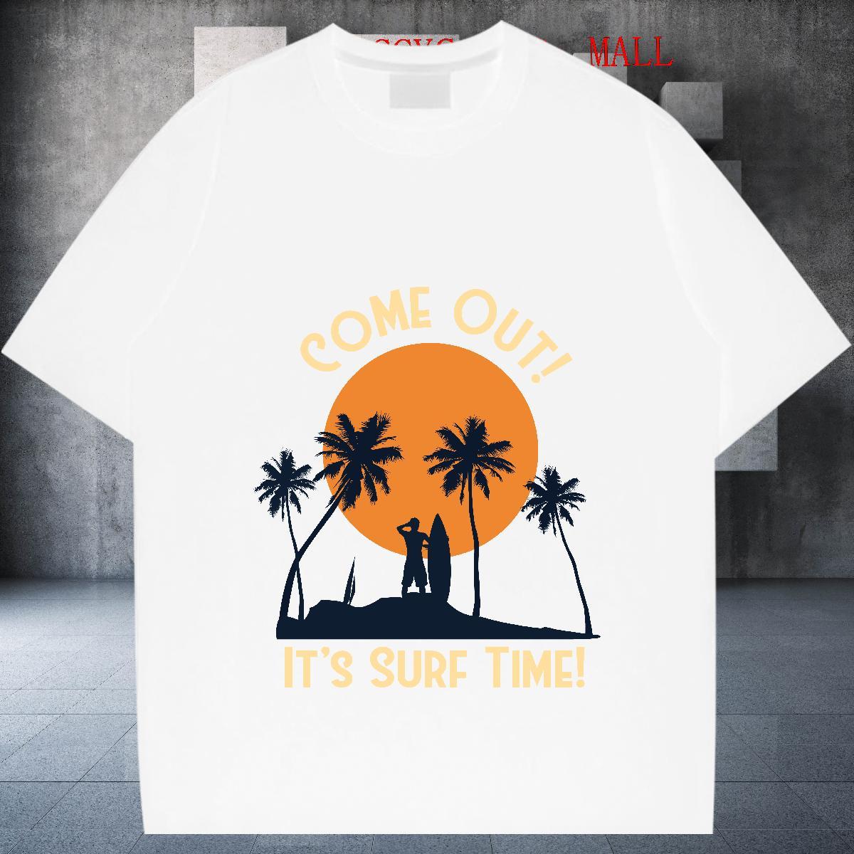 Popular Tshirt for Man Woman Summer Casual 100% Cotton 230g Anime Print Round Neck Short Sleeve sun Man T Shirts 2024 DIY Polos