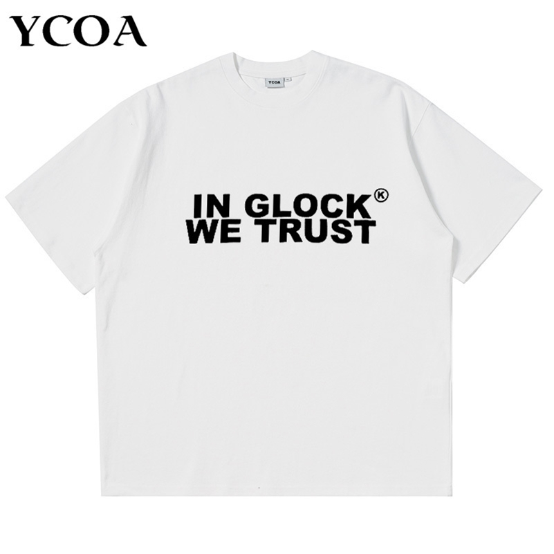 Men T-Shirt 100% Cotton Y2k Streetwear Letter Korean Fashion Print Gothic Harajuku Vintage Tops Tees Oversized Aesthetic Clothes 240819