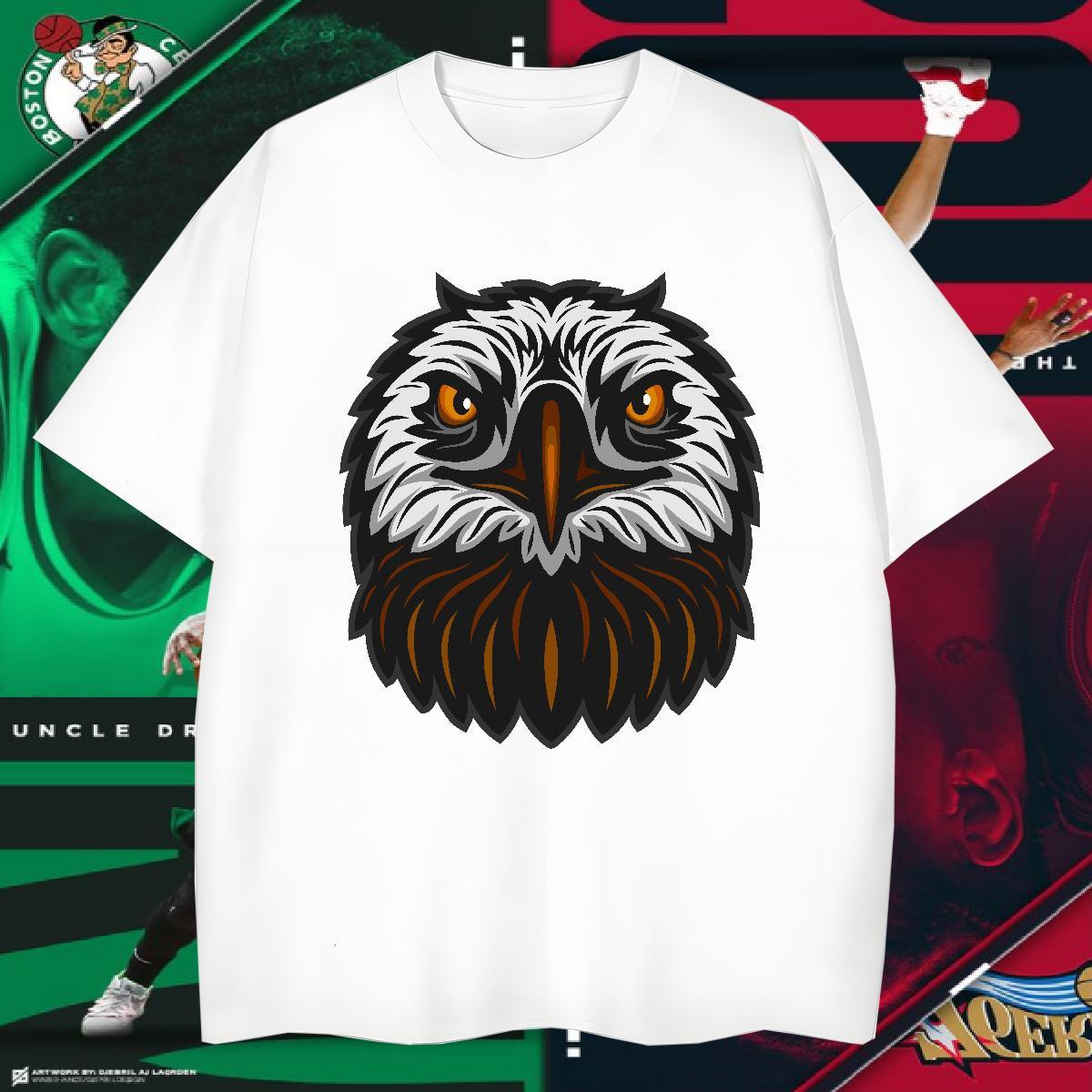 Cool T-Shirts owl Breathable Short Sleeve Casual Daily Wear Black White 230g 100% Cotton Tshirts Classic Tops Tees