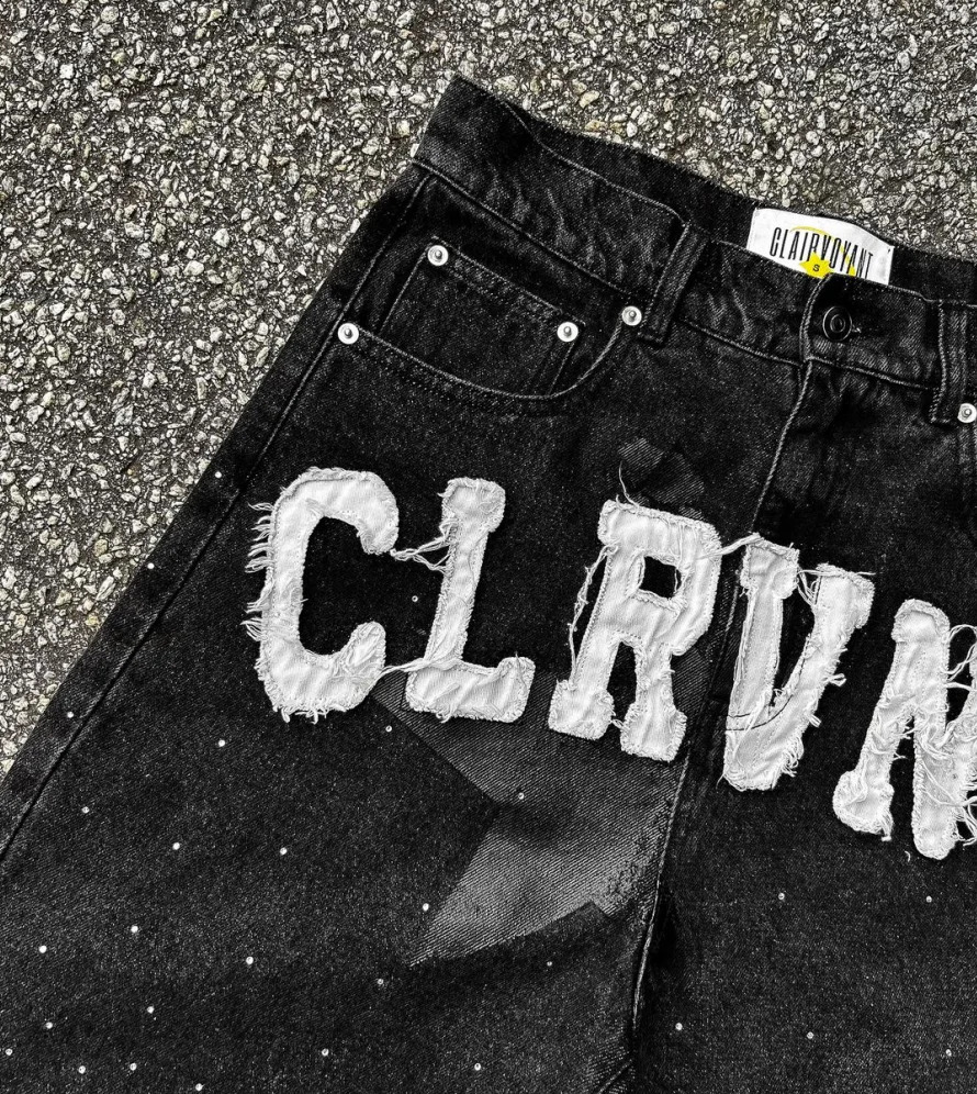 American retro black straight leg pants fashionable street trend jeans Harajuku style hiphop Y2k cropped mens clothing 240819