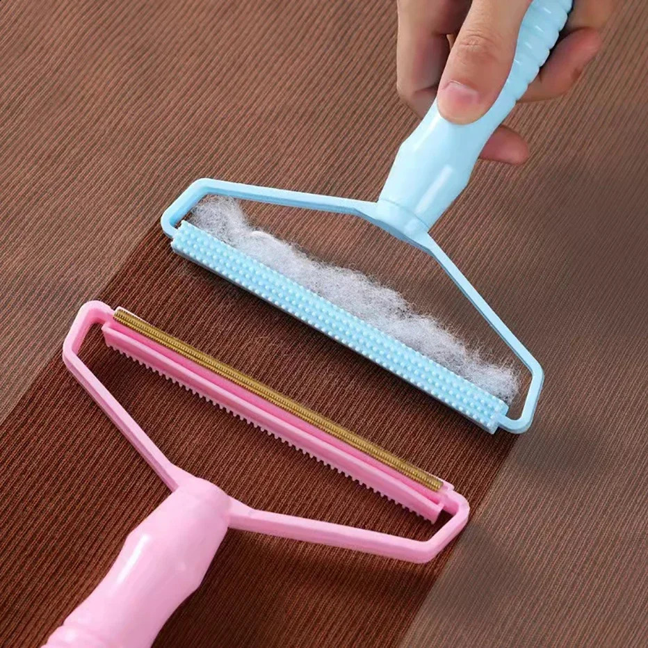 Portable Lint Remover Fuzz Fabric Shaver Woolen Coat Clothes Carpet Fuzz Cleaning Brush Double Sides Lint Removal Cleaner 240820