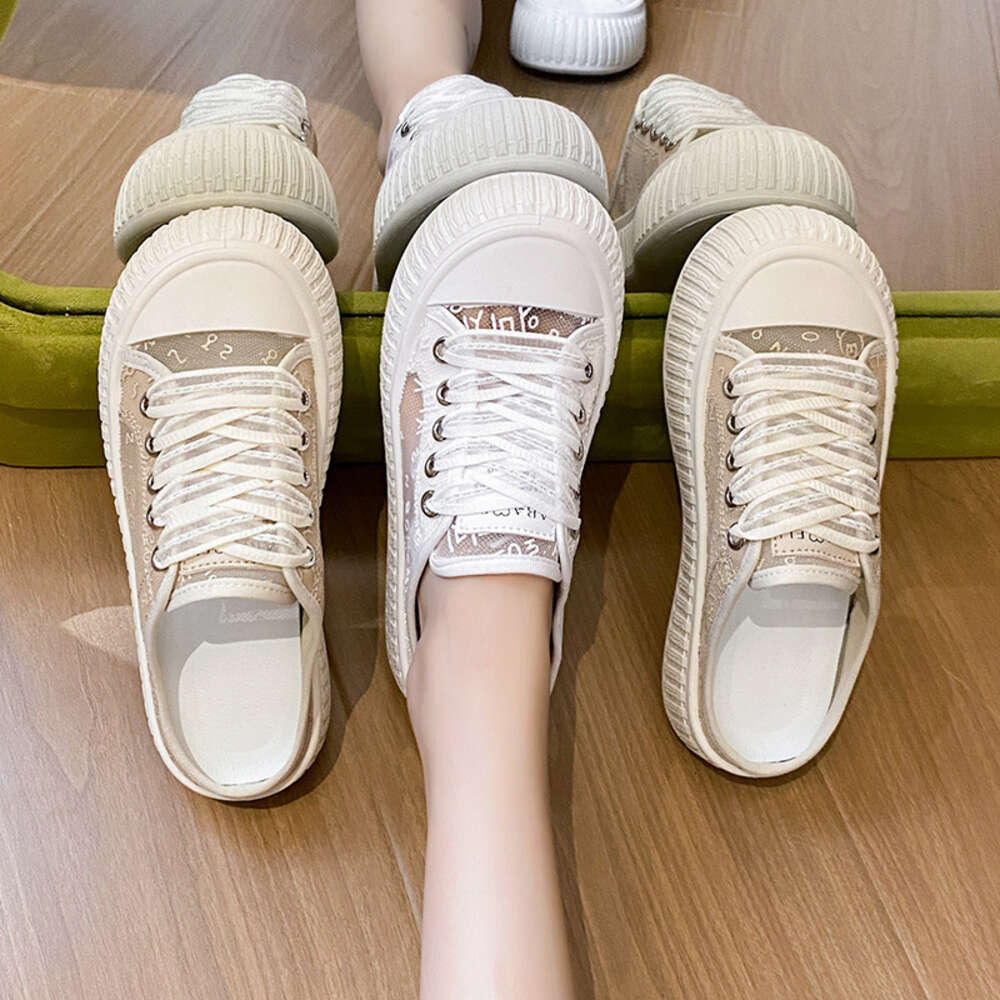 Ddmysports Little White Summer New Korean Edition Instagram Female Student Leisure Versatile Alf Tug Women S Shoes Street Shoot RD OUTDOOR