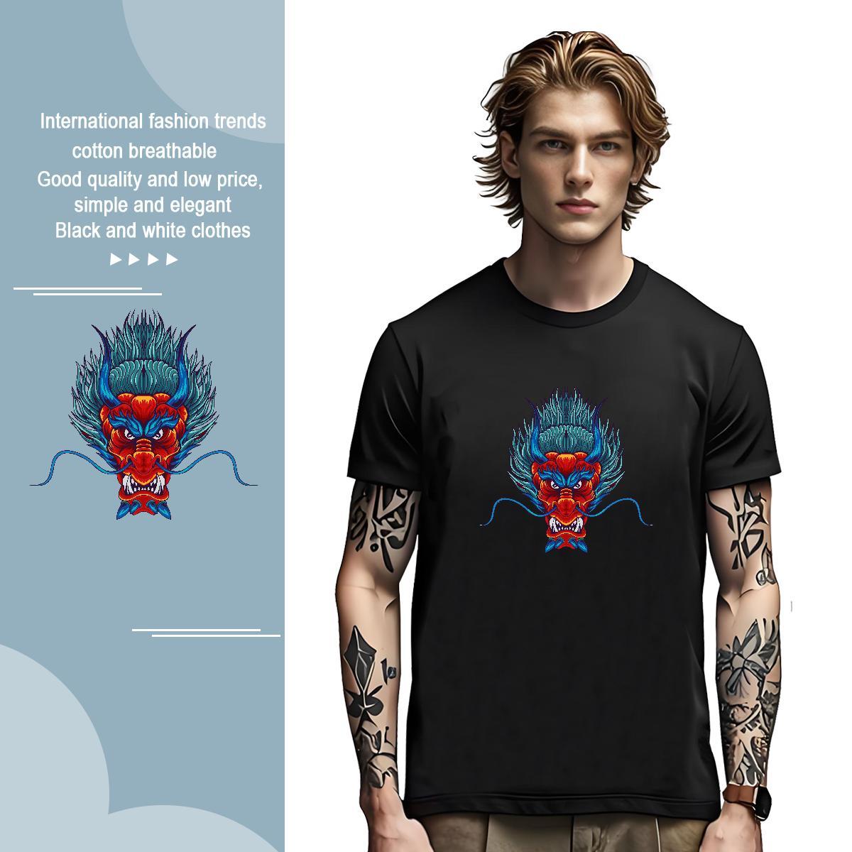 Mens T Shirts 230g 100% Cotton angry Street wear Hip Hop O Neck Short Sleeves Customized Print Men Clothes T-Shirt New Arrival Loose Tees