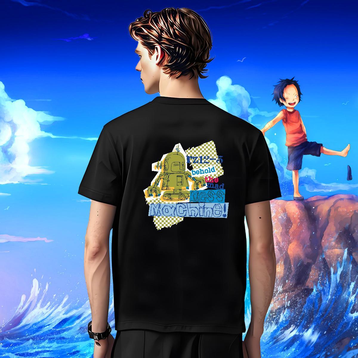 Loose Fit Tshirt for Man Woman Street wear Hip Hop 230g 100% Cotton Black Oversized Short Sleeve Soft ET Mens T Shirts Free Shipping Tee Shirt