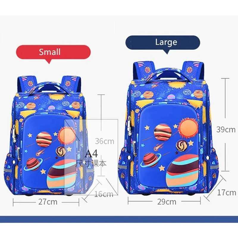 High Quality School Backpack for Boys Kids Bookbag Set with Lunch Bag Pencil Case Elementary School Bag Large Primary Book Bag Y240820