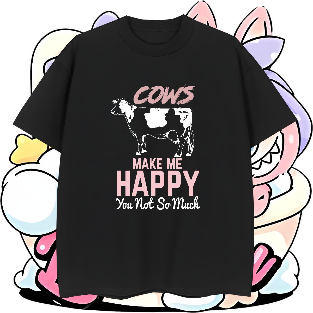 Brand happy 230g Pure Cotton Tshirt for Man Woman Street Crew Neck Men T Shirts Custom Custom Anime Tee Shirt