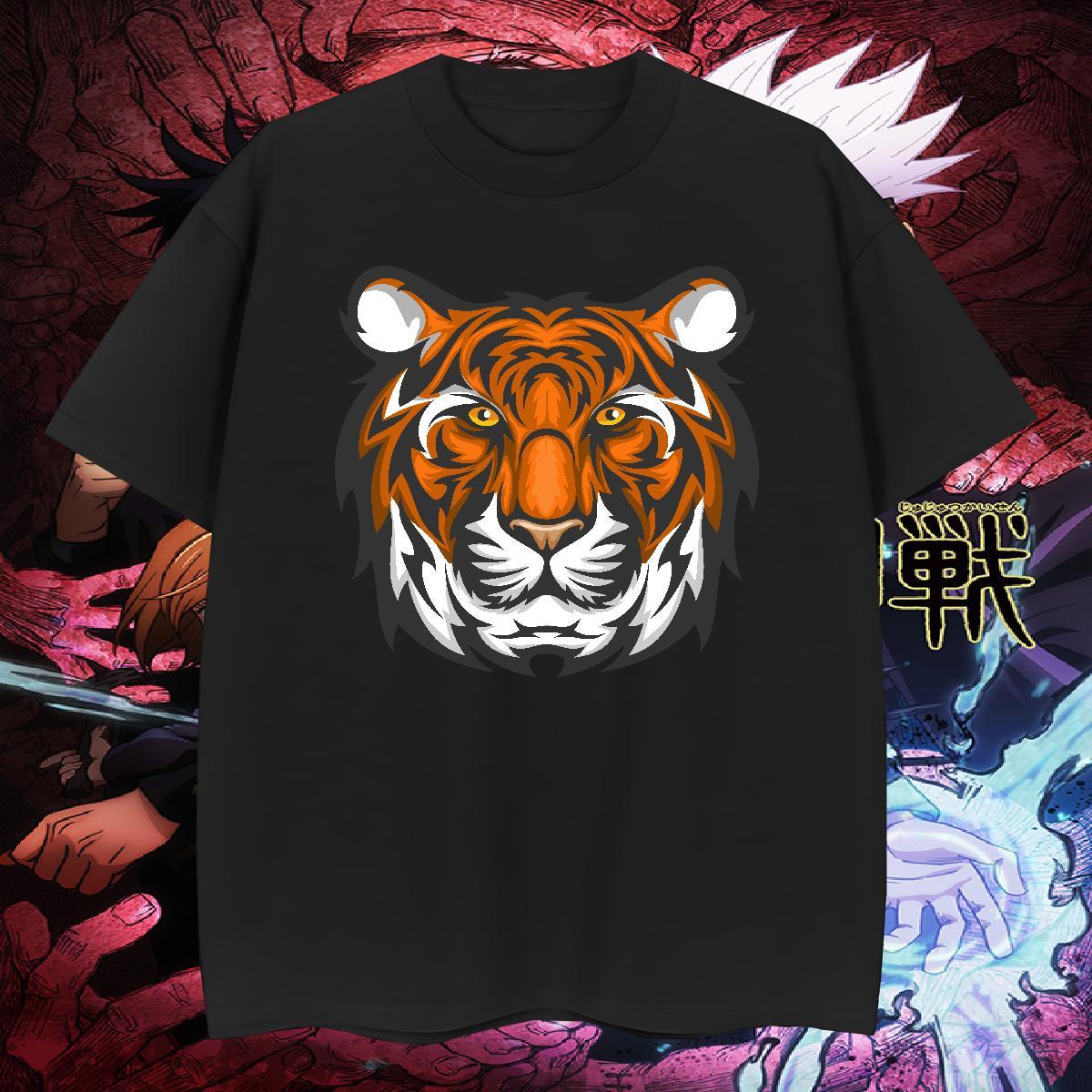 High Quality Mens T Shirts tiger Breathable Crew Neck Sports Casual DIY Printed 230g Pure Cotton Men Tees 2024 Designer Clothings