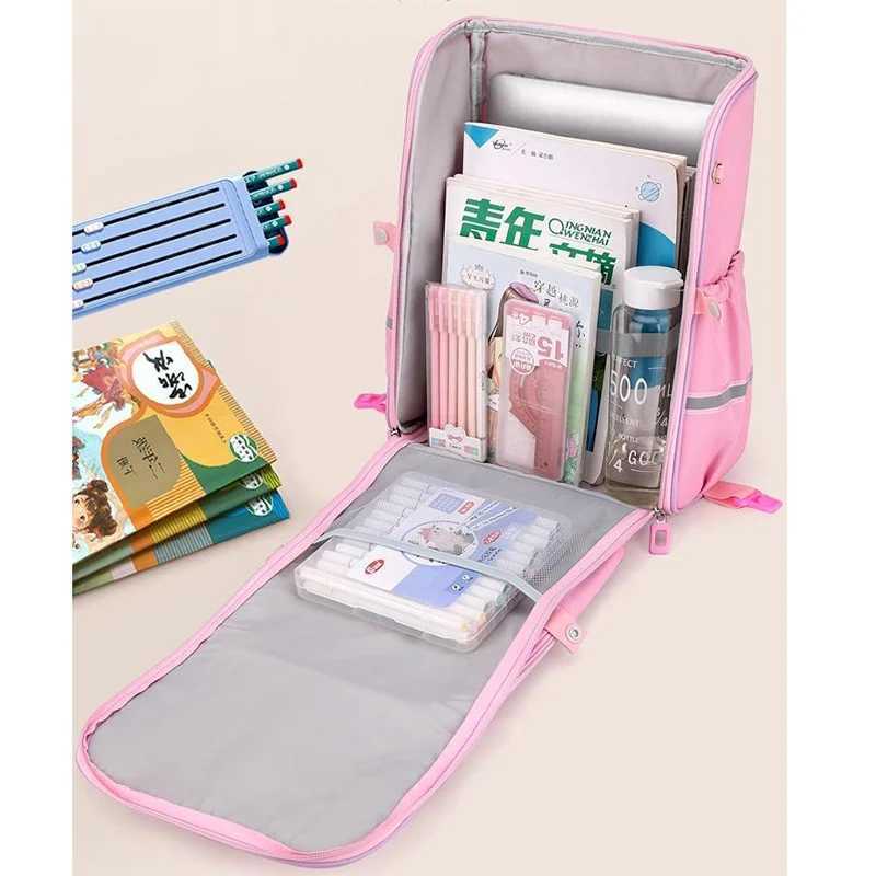 New Space Schoolbag Trolley Estuches Escolares Primary School Student Backpack Rolling Back Packs Bag for Women Bagpack Borse Y240820