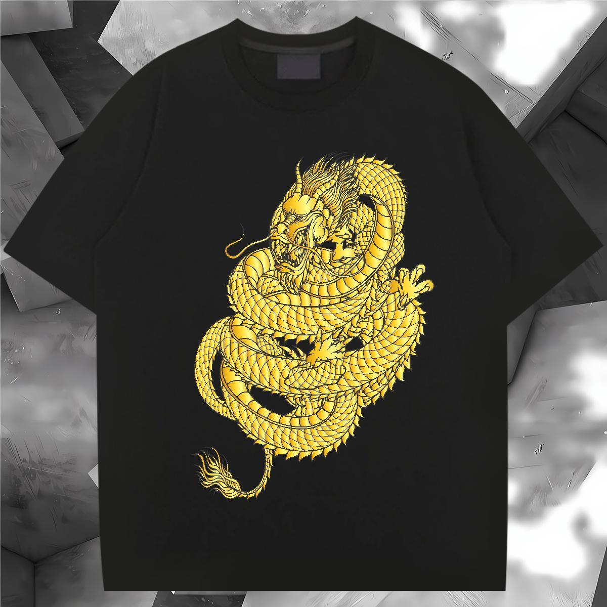 Loose Fit fierce Men T Shirts Beach Men Tees 230g 100% Cotton Classic Pure Cotton Custom Cartoon Tees Shirts