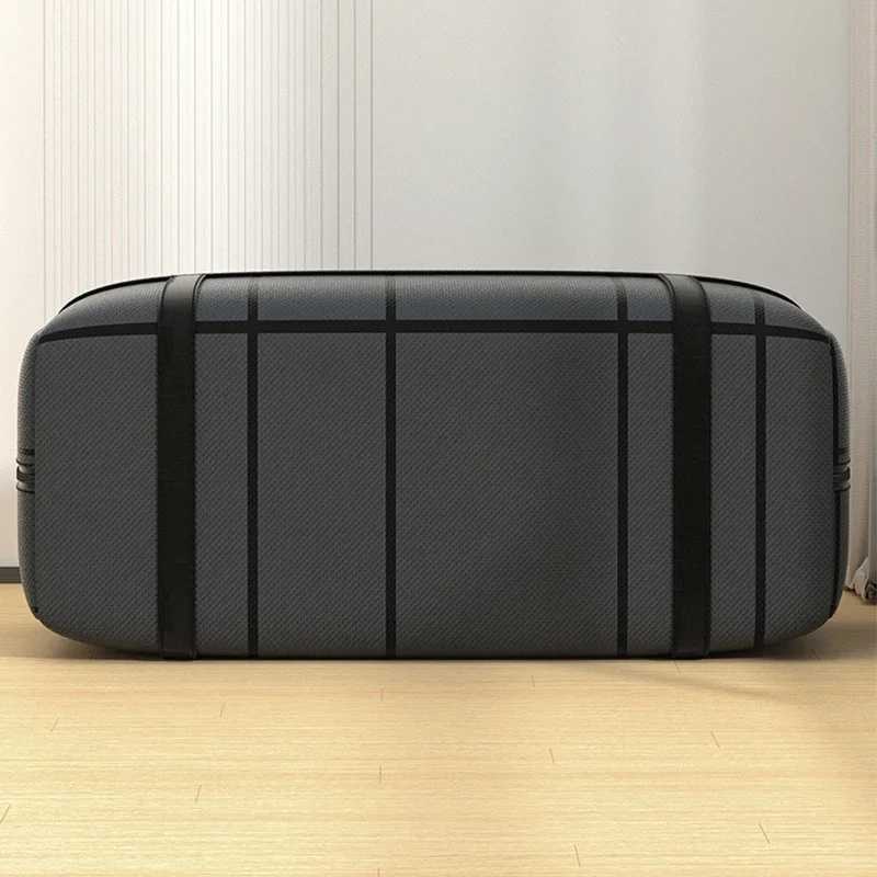 Large Capacity Folding Storage Bag Super Load-bearing Black Thickening Storage Bags Portable Handheld Dustproof Luggage Bag CL240820