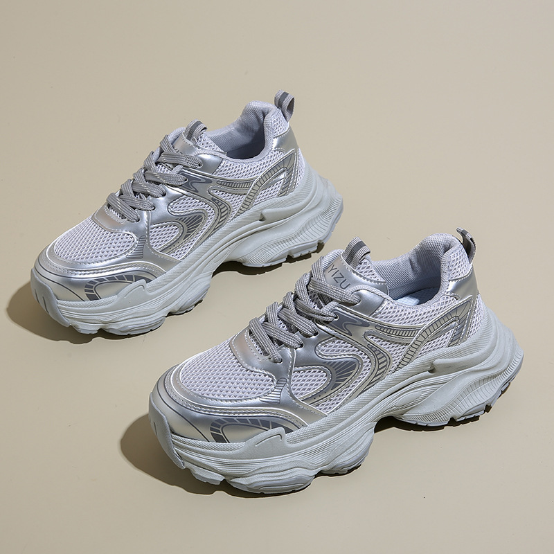 Ddmysports Autumn New Korean Version Breathable Dad Instagram Student Casual For Women Thick Soled Running Shoes ZL OUTDOOR