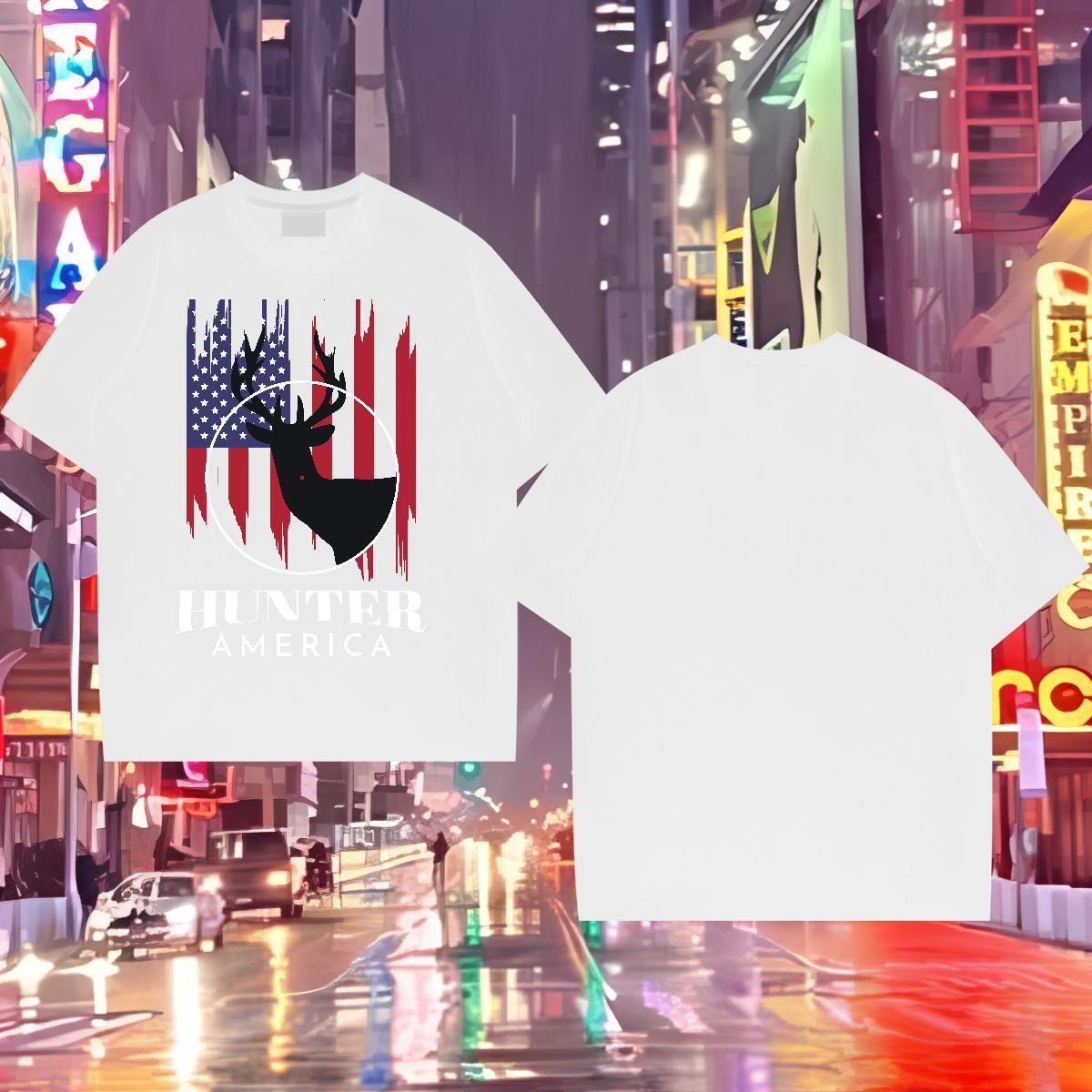 Factory Direct Mens Tshirts Deer Street Casual 100% Cotton 230g Tees Breathable Short Sleeve Popular Men T Shirts Custom Printing