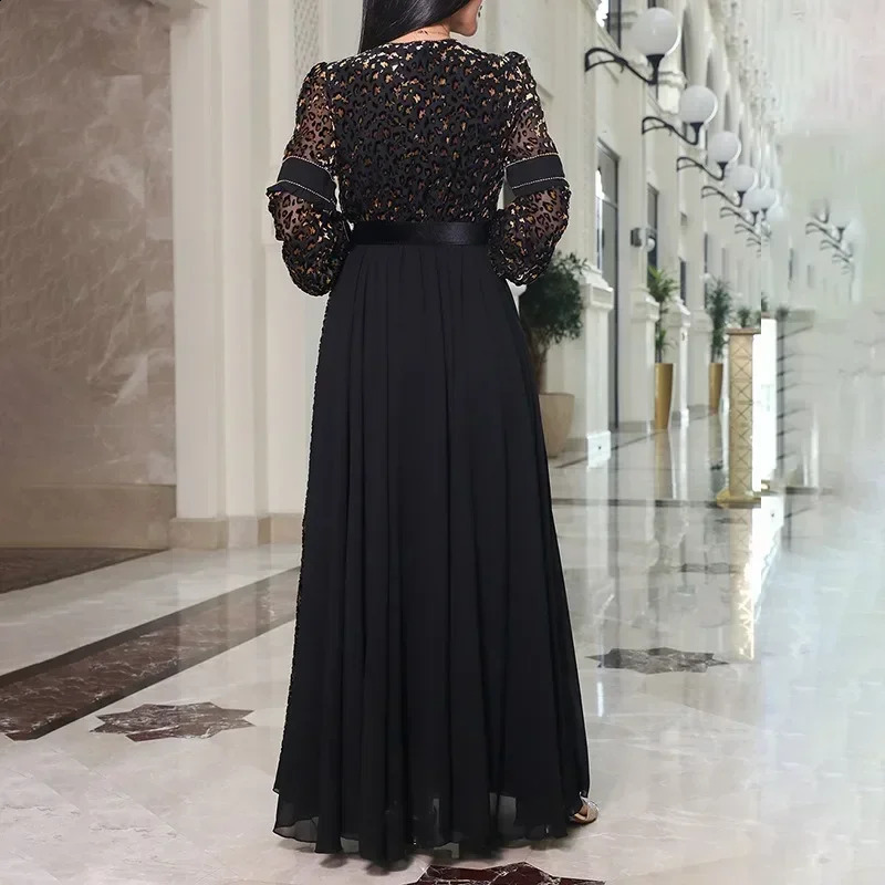 Spring Summer Womens Clothing V-neck Long Sleeve Elegant Fashion Simple Sexy Evening Party Dress 240819