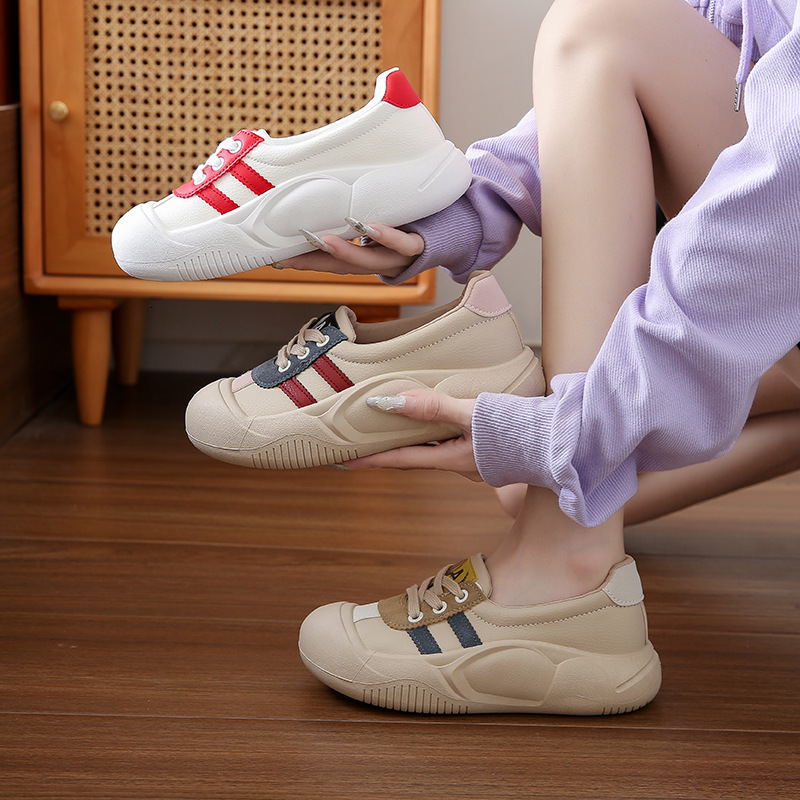 Ddmysports Autumn New Ins Korean Edition Little White For Female Students Thick Bottom Versatile Casual Sports Board Shoes ZY XFL OUTDOOR