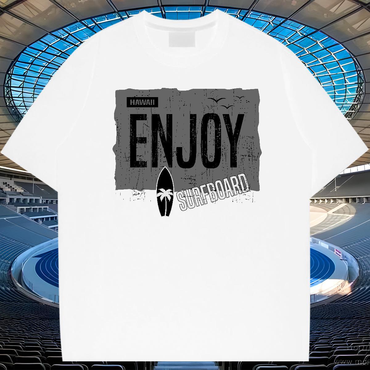 Wholesale Men Clothes T-Shirt Hip Hop 100% Cotton 230g DIY Printed Short Sleeve Soft stakeboarding T shirt Fashion Casual Tops Tees