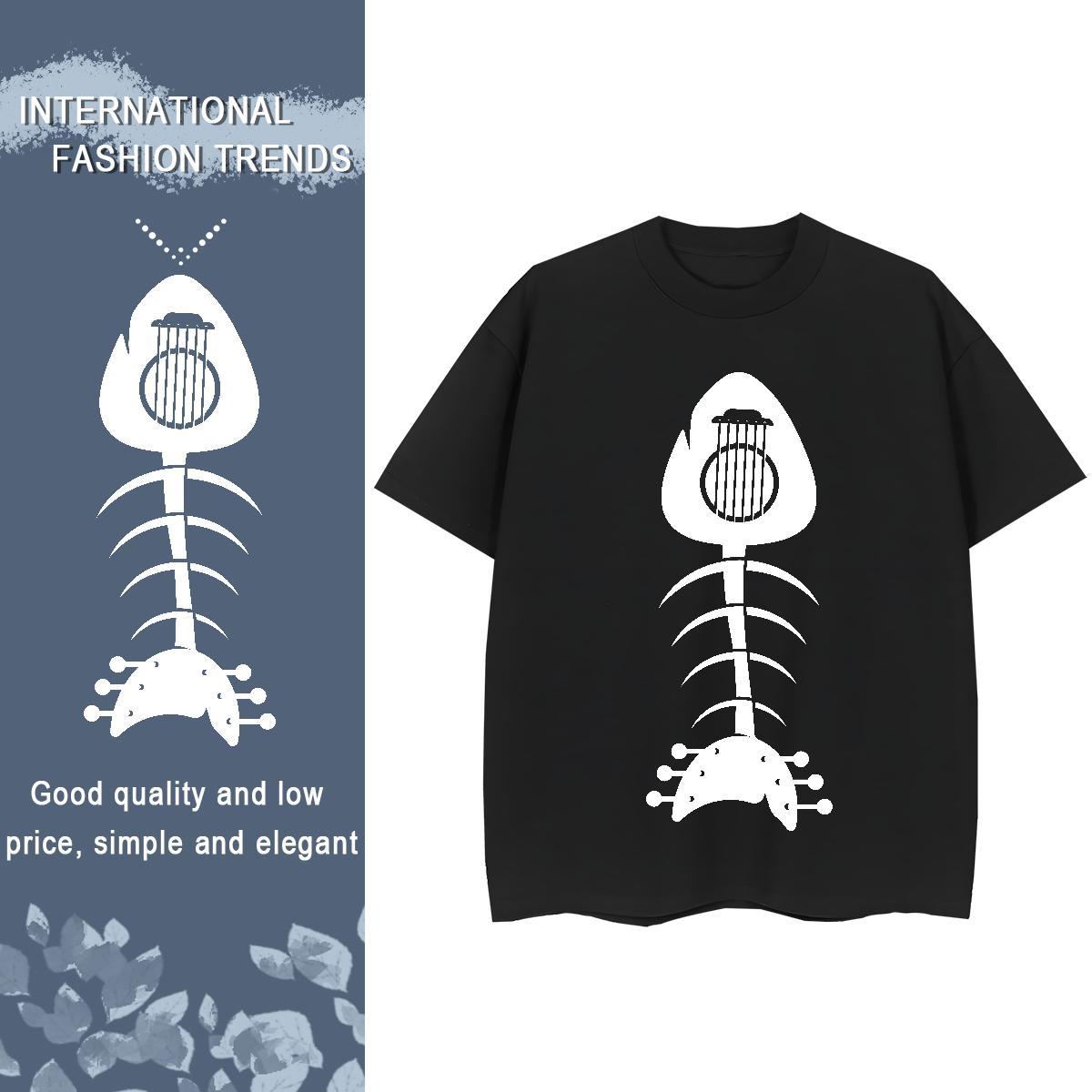 TOP Quality Women Tees Sports Street Wear O Neck Short Sleeves Top Tees Designer 100% Cotton 230g fish Custom Printed Woman T Shirts