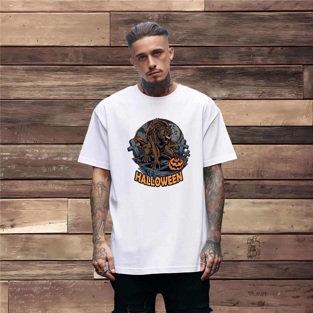 Soft Mens T Shirts lion Round Neck Short Sleeve High Street Hip Hop Customized 100% Cotton 230g Men Tees Classic Tees Shirts