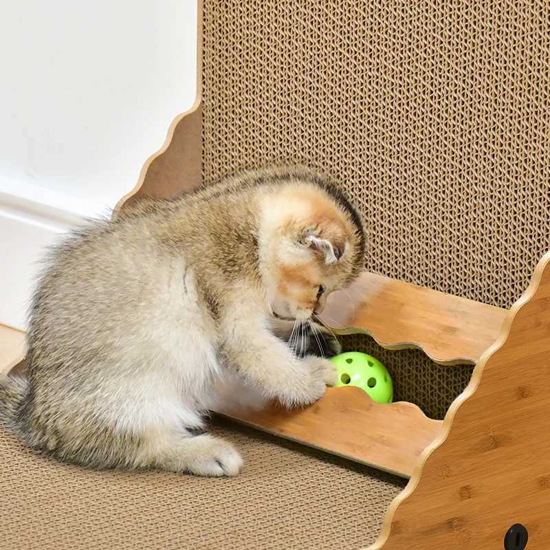 Cat scratching board vertical scratching post duarable cat scratcher high quality Corrugated cardboard Cat Scratching padXJ240817