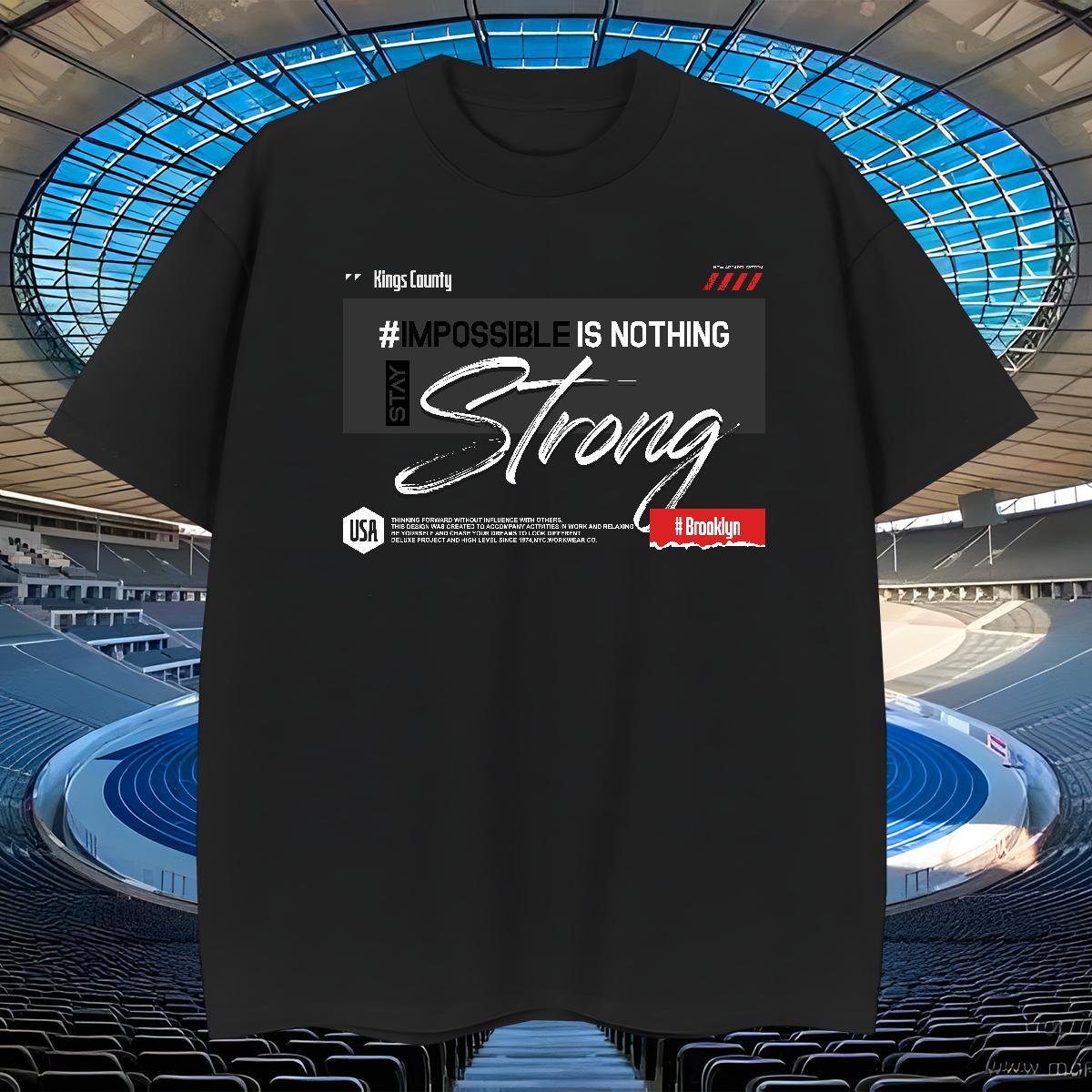 Brand Couples T Shirts Casual 230g Pure Cotton Black White Breathable strong Mens T Shirts New Tees