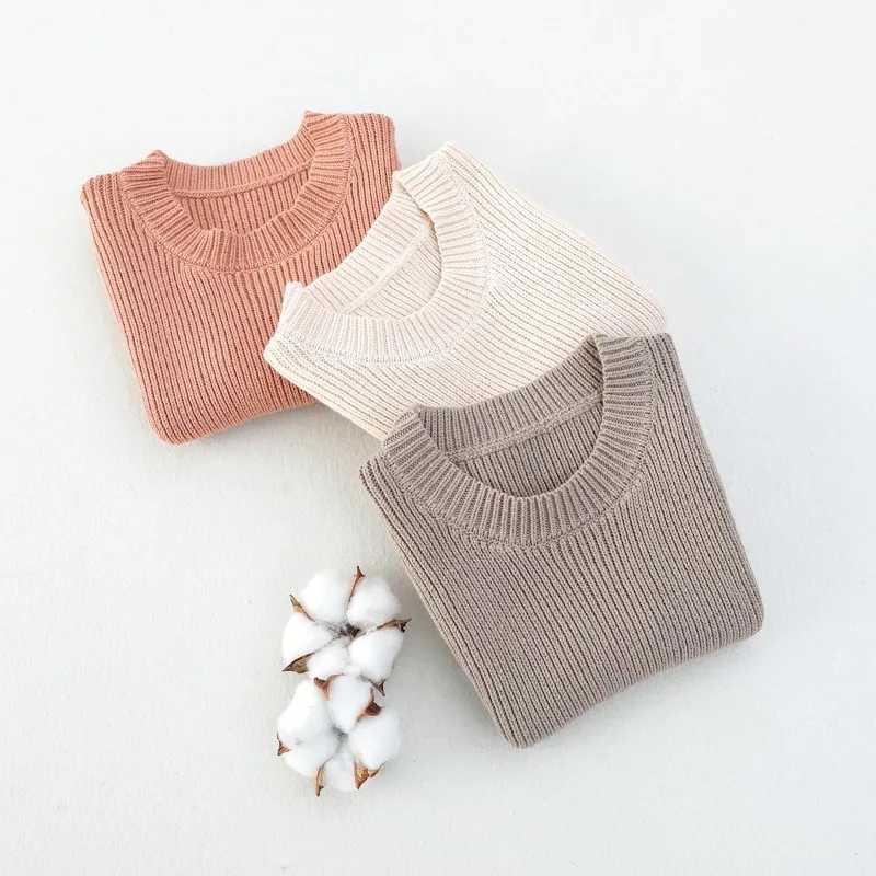 Baby Girls Sweaters Baby Girl Solid Sleeveless Pullover Vest Baby Boys Waistcoat Knit Vest Kids Toddler Autumn OuterwearXJ240819
