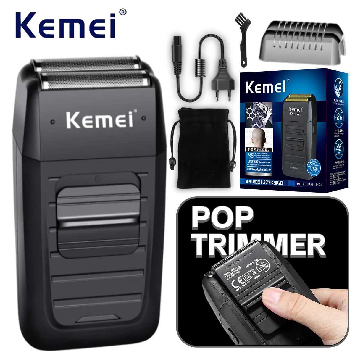 Kemei Beard shaver professional shaver electric wireless shaver electric shaver W240819