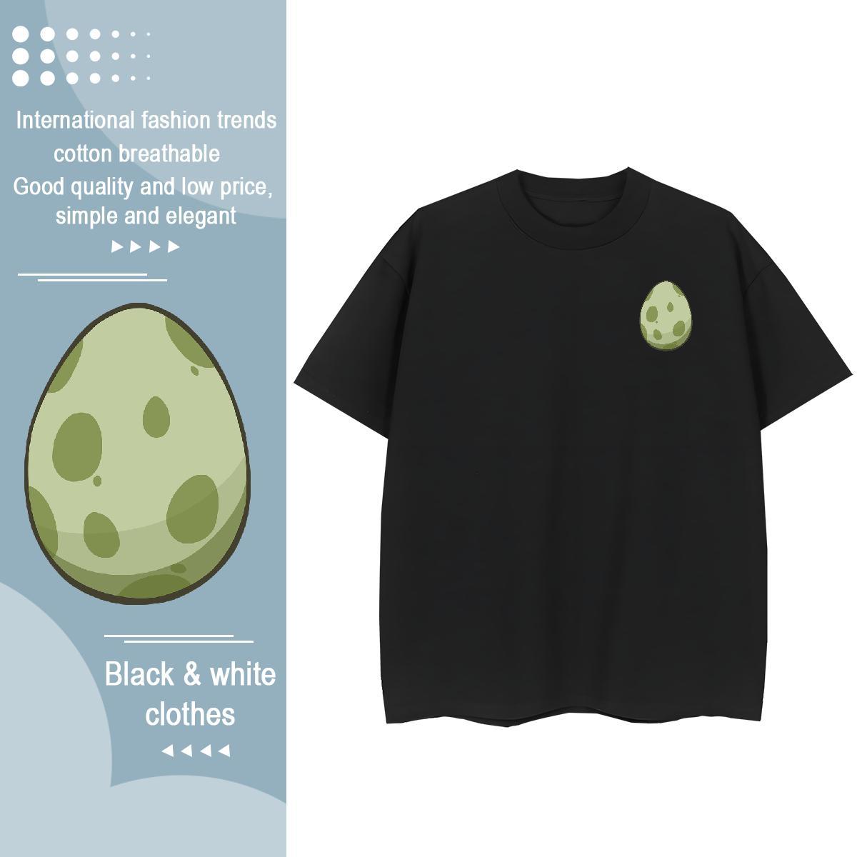Designer Fashion Men Tshirts dinosaur egg Hip Hop Street 230g Cotton Tees Shirts O-Neck Short Sleeve Popular T shirt Plus Size Custom