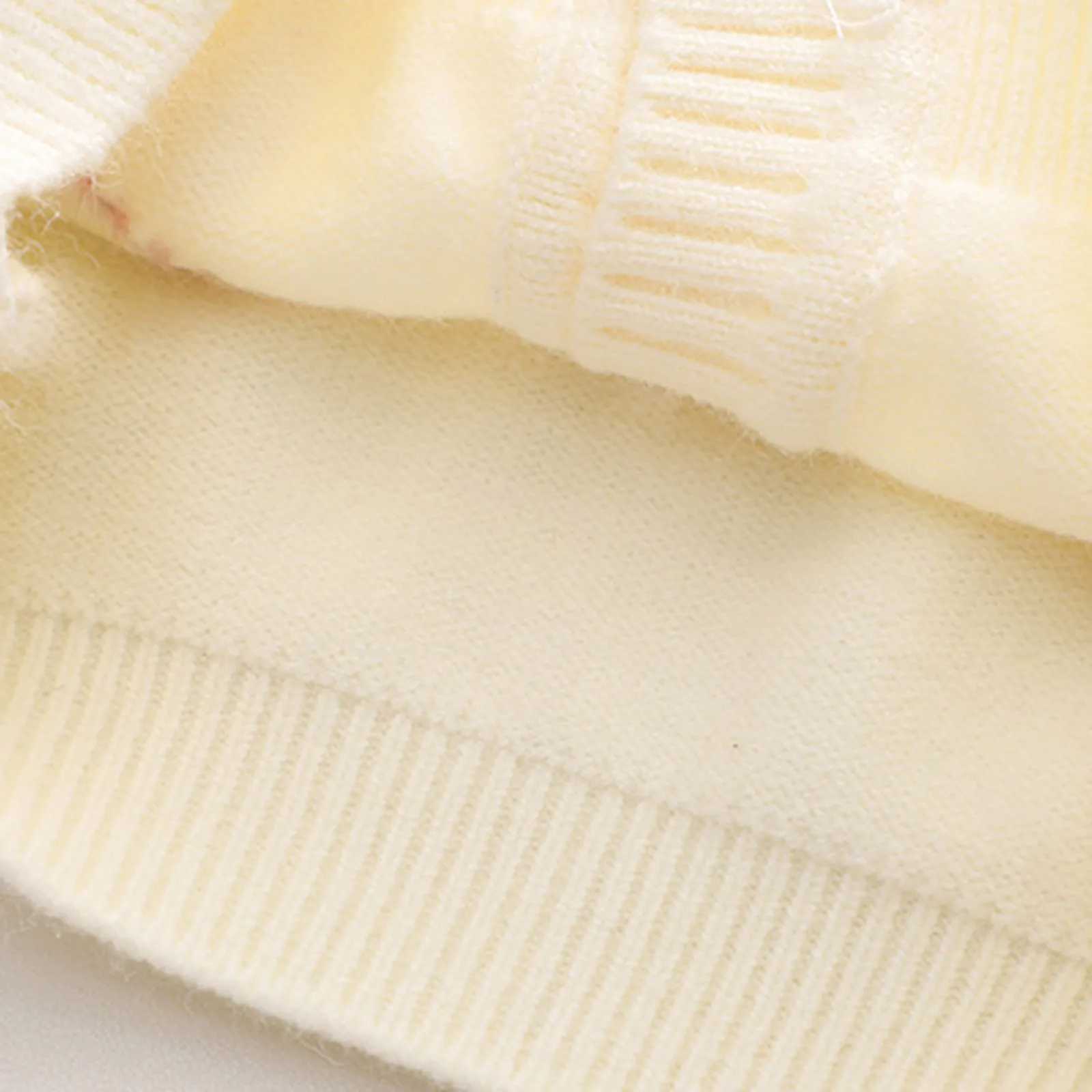 Child Girl 2023 Autumn Mink Love Girl Woolen Cardigan Dress Kids Knit Autumn Winter Long Sleeve Cute Baby Sweater ClothesXJ240819