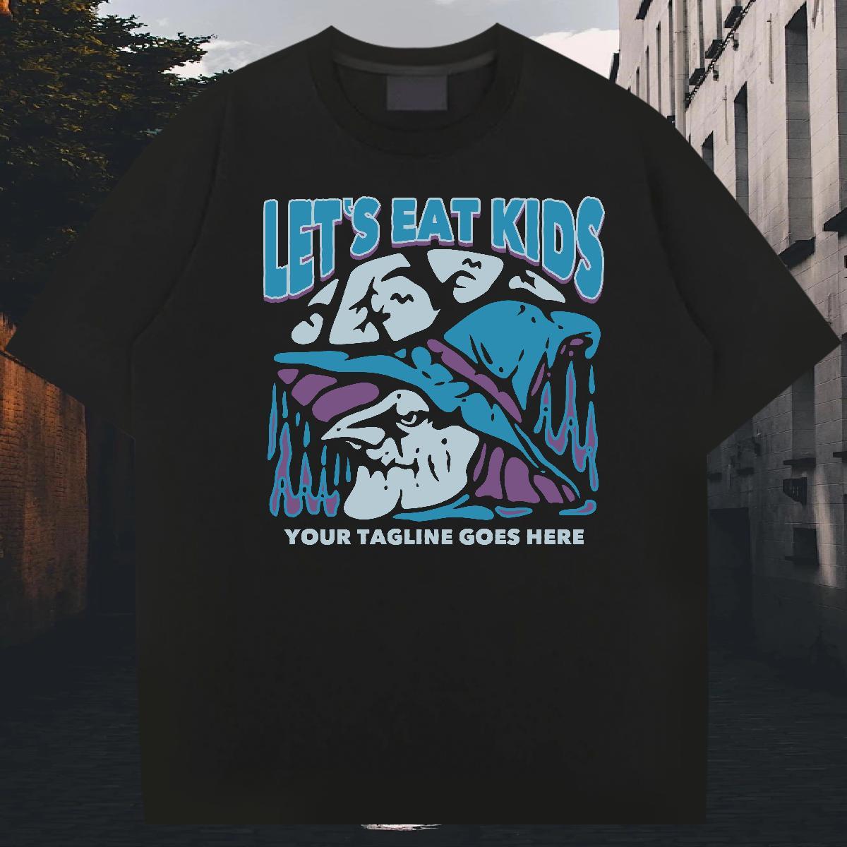 Loose Fit Mens Tshirts Anime Printing Street 100% Cotton 230g Black White Breathable Short Sleeve dolphin T-Shirts for Men New Tees