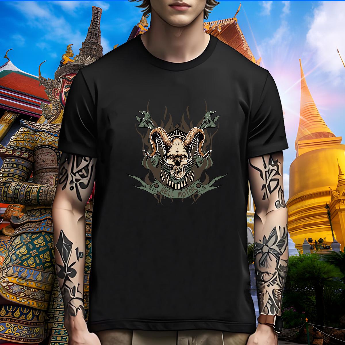 Loose Man T Shirts shape Crew Neck Breathable Sport Black Oversized 230g Cotton Men Tshirts Casual New Clothings