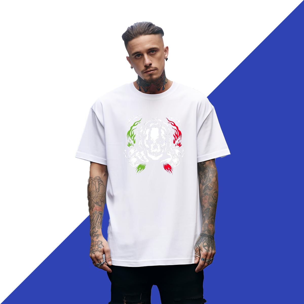 2024 Designer scary Tshirts 230g 100% Cotton T shirt Asian Size Street Wear Breathable Short Sleeve High Quality Tee Shirt