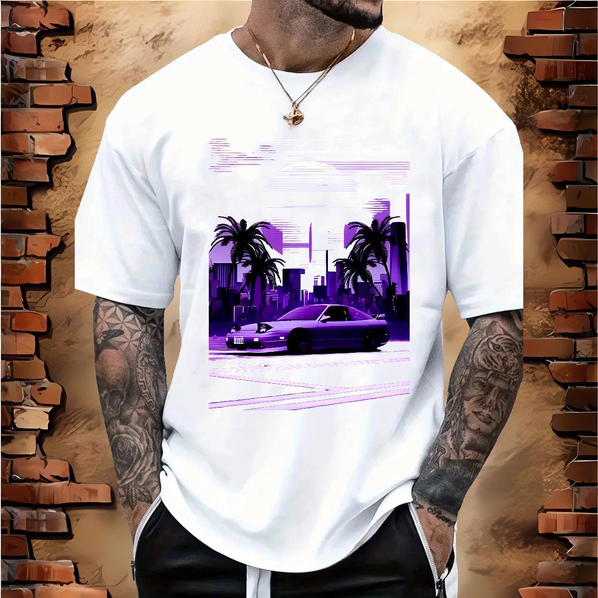 Cool beach 230g Pure Cotton Men Tops Tees Summer Casual Breathable Crew Neck Mens T Shirts Custom Custom Cartoon Top Tees
