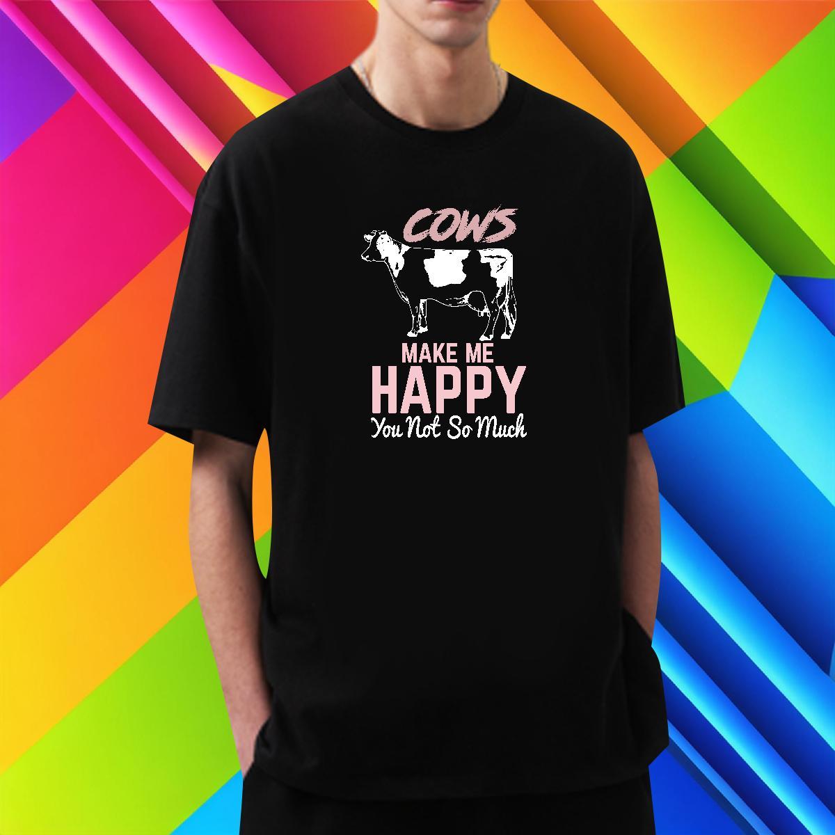 Loose cows Man T Shirts Outdoor Tshirts 100% Cotton 230g 2024 Short Sleeve Soft Plus Size Cartoon Tops