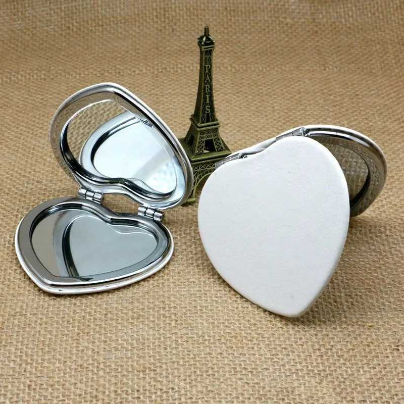 Double-sided White Folding Makeup Mirrors Without Cartoons Foldable Pocket Makeup Mirror Women Girls Beauty Cosmetic Mirror Y240819