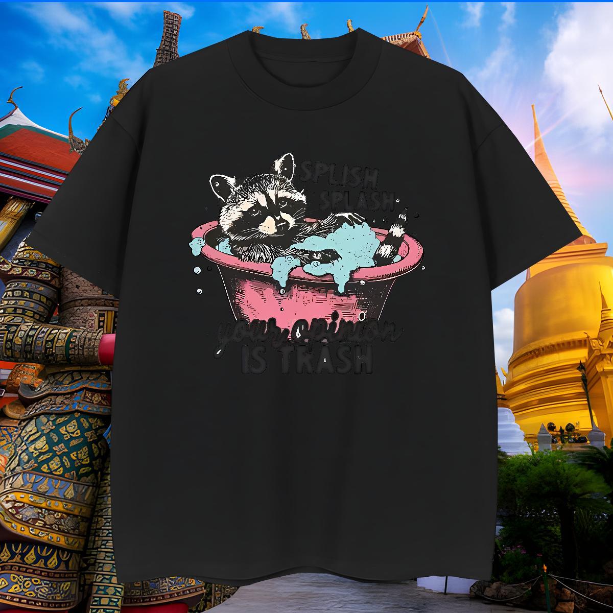 Cool Men T Shirts animals Breathable Short Sleeve High Street Hip Hop Oversized 4XL 100% Cotton 230g Men Tees Designer Fashion Polos